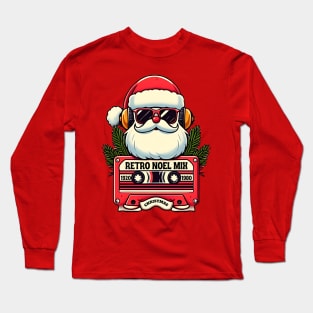 santa cassette tape christmas Long Sleeve T-Shirt